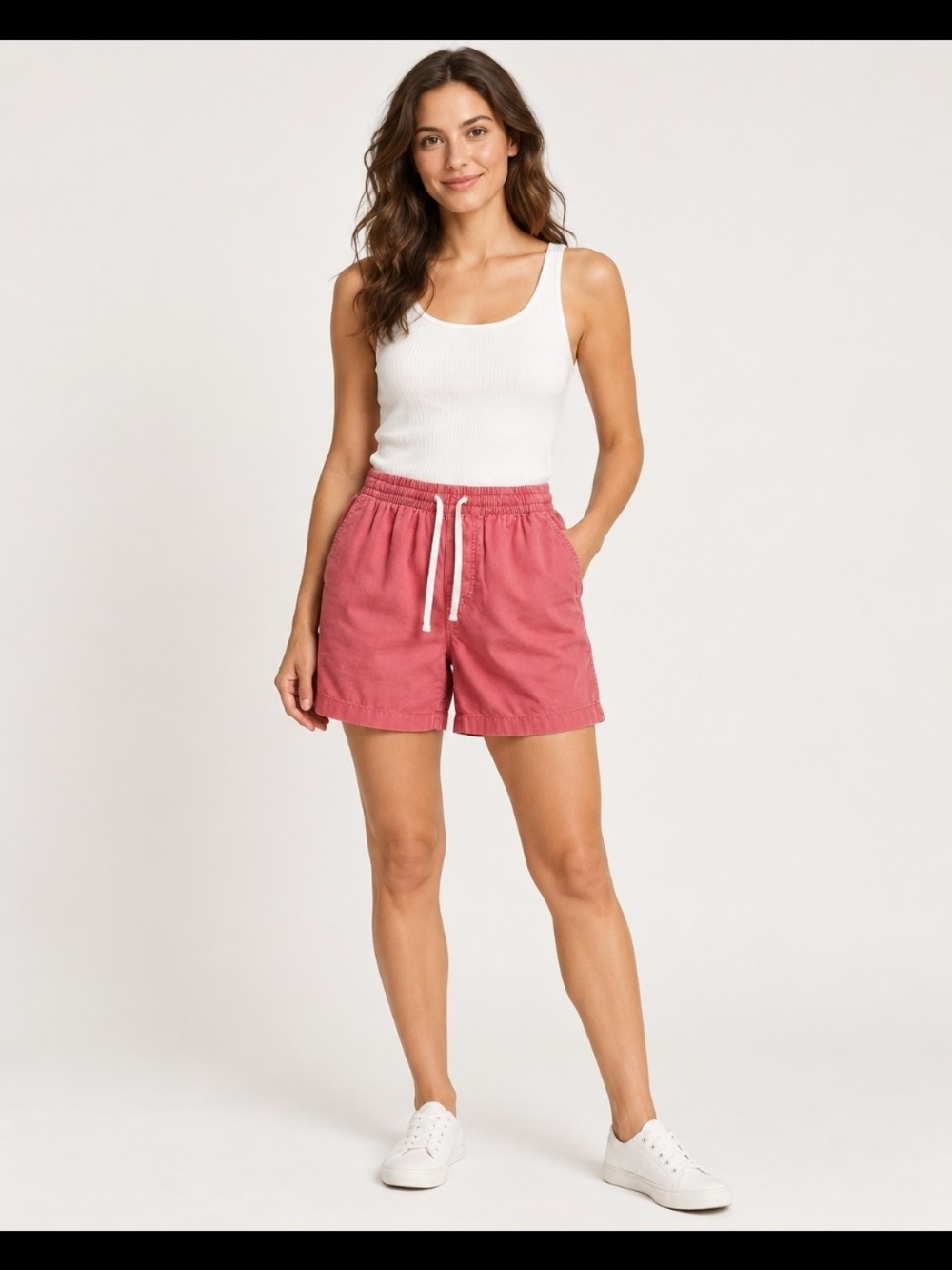 J. Crew Coral Drawstring Athletic Shorts